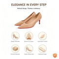 Nude black 6.5cm Stiletto Pumps Red Outsole Comfort Pointed Toe Thin High Heel For Women Workplace Evening Party Footwear