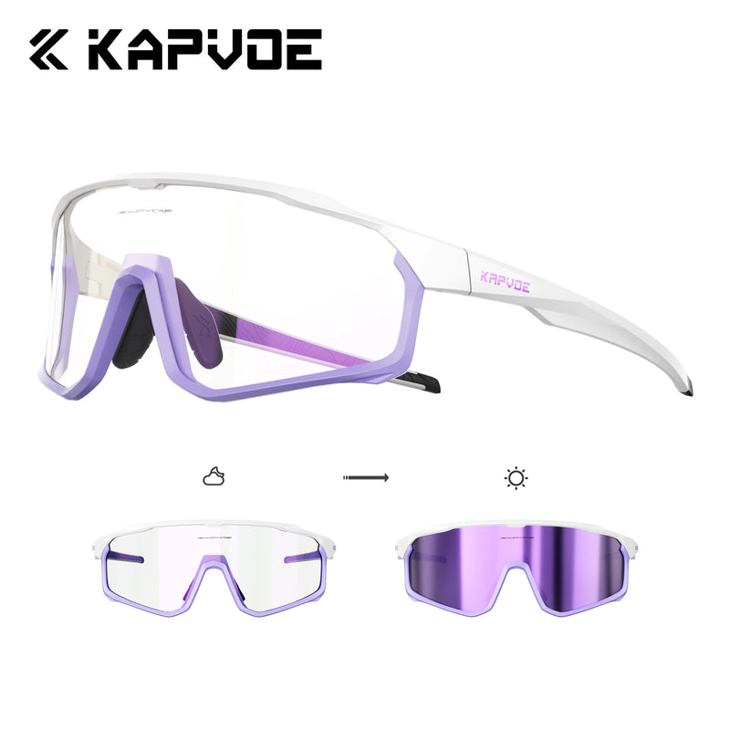 Kapvoe Photochromic Cycling Sunglasses for Men Glasses - View 23 | SAMAG