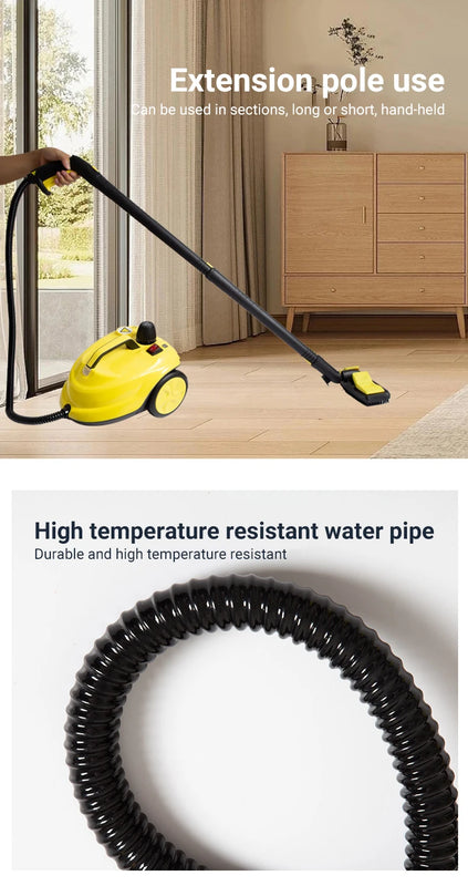DIVEDEER Handheld Steam Cleaner Automotive Sterilization Disinfection High Temperature Wiper Washer for Floor Kitchen Cars