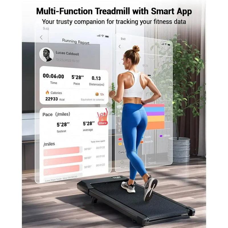 Compact Desk Treadmill with Incline, Quiet Operation, 300 - View 6 | SAMAG