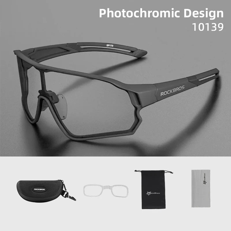 ROCKBROS Photochromic Cycling Glasses UV400 Sunglasses | SAMAG