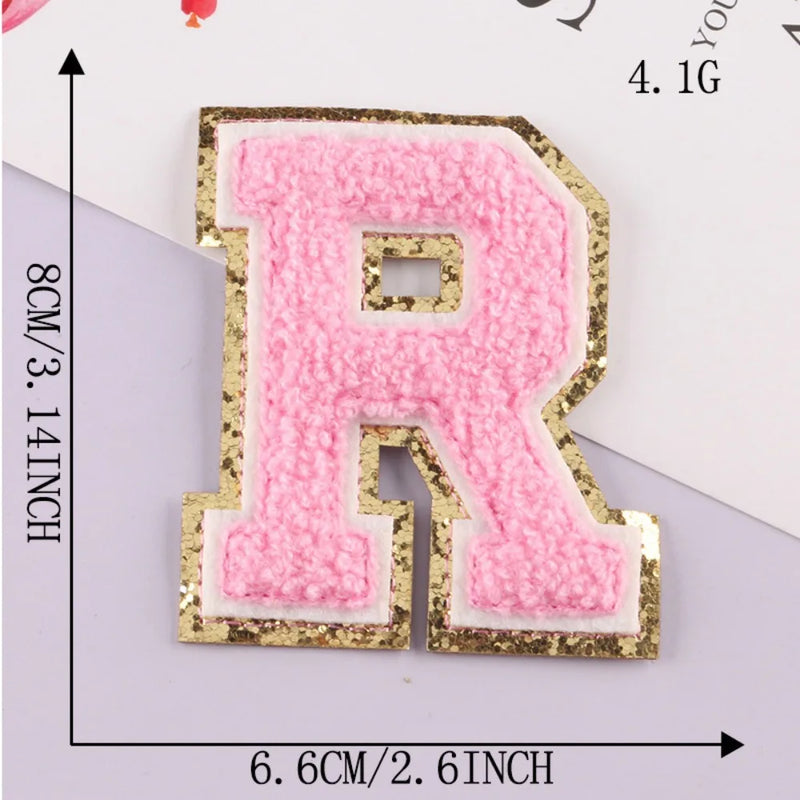 On Clothing Towel English Alphabet Decoration DIY Applique Accessories Patches Clothing Badges Clothes Embroidery Appliques