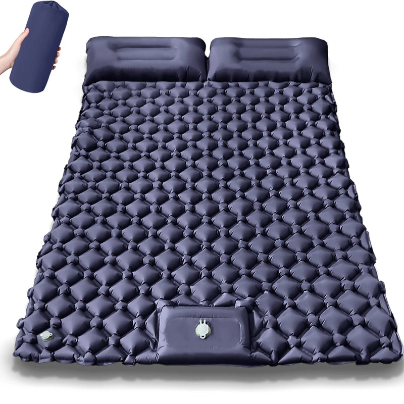 ! Upgrade! Double Air Mattress Camping Blow Up Bed | SAMAG