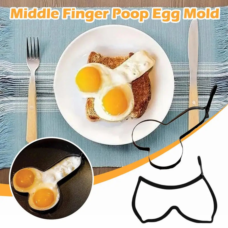 Funny Fried Egg Mold Creative Stainless Steel Non-Stick Omelette Kitchen Cooking Tool Girlfriend DIY Breakfast Sandwich Gadget