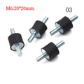 4pcs/lot Anti Vibration Silentblock Boat Car Bobbin  Rubber Mounts Male Tools M4 M5 M6 M8 Rubber Mounts Shock Damper