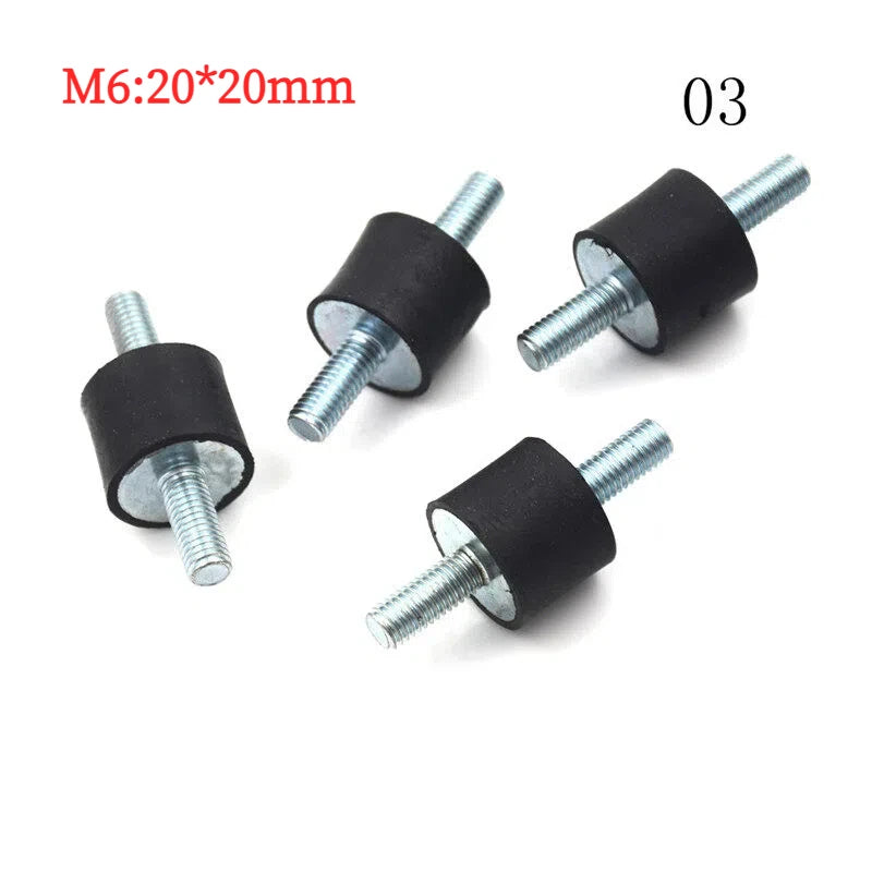 4pcs/lot Anti Vibration Silentblock Boat Car Bobbin  Rubber Mounts Male Tools M4 M5 M6 M8 Rubber Mounts Shock Damper