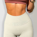 New Summer Seamless High-waisted Hip Lift No Awkward Line Yoga Sports Shorts for Women