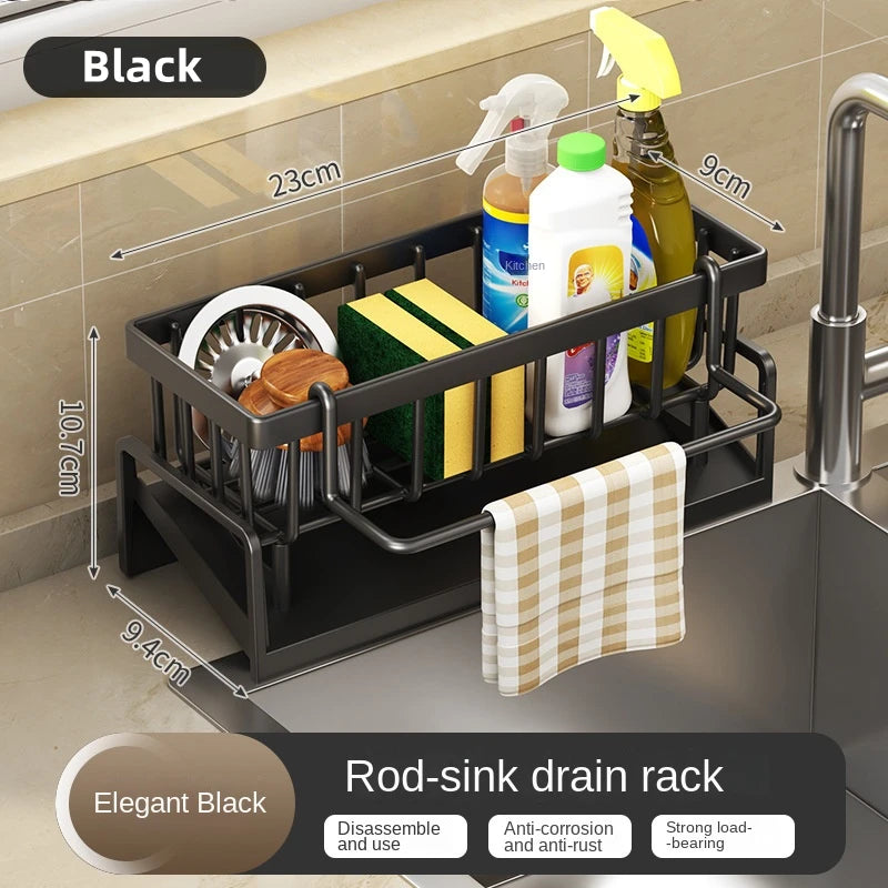 Kitchen Shelf Rag Storage Drainage No - Punch Rack Home Spice Sink Tap Accessories - View 6 | SAMAG
