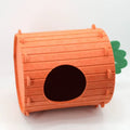 for Felt Carrot Cat Bed Semi-enclosed Cute Two-layer Pet Bed Suitable for All Seasons