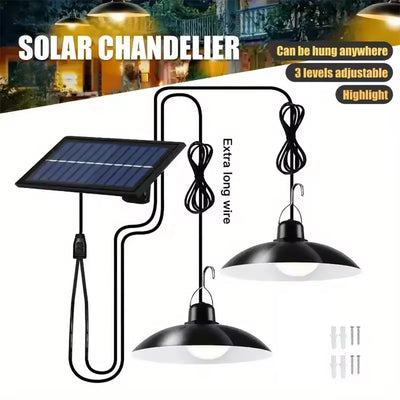 Double Headed Solar Pendant Light Garden Accessories LED | SAMAG