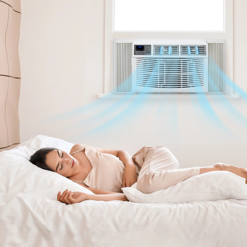Window Air Conditioner with Easy Install Kit, 115V/60Hz, Ideal for Homes, Offices, Or Apartments, Cool solely