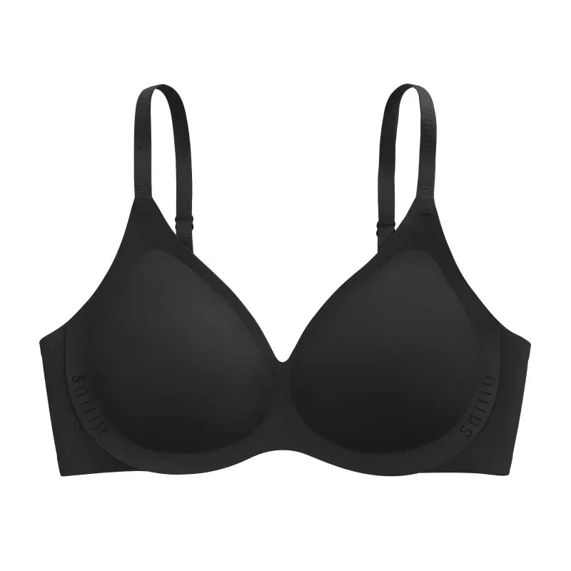 SUJIIN Seamless Bras for Women Sexy Push Up Wireless Bra Female Soft Support Bralettes V-Neck Lady Thin Comfort Bralettes MX222