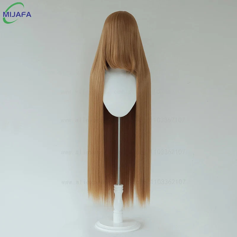 Very High Quality 600g 68 Colors 40 Inch 100cm Long Straight Cosplay Wig With Bangs Heat Resistant Hair Anime Wigs + Wig Cap