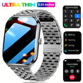 2026 New Smartwatch 1.96 inch Ultra-thin Bluetooth Call Health Monitor IP68 Waterproof 100 Sport Smart Bracelet For  Android iOS