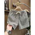 Men's Clothing Print Plaid Shorts Summer Stylish Straight | SAMAG