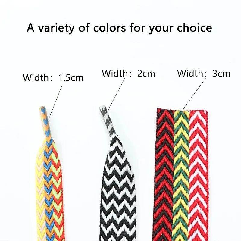 New Flat Shoelaces for Sneakers AF1 Shoe laces Width 1.5cm/2cm/3cm Shoelace luxury brand Laces Shoes 120/140/160cm Strings
