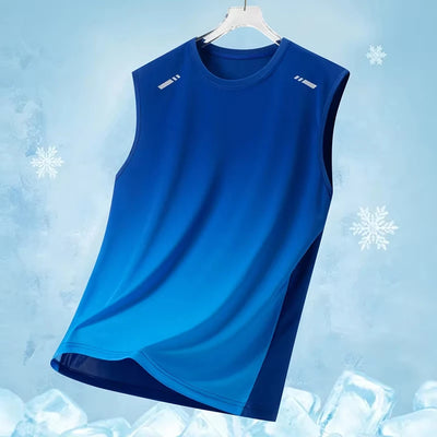 Simple Gradient Graphic Gym Tank Tops For Men Summer | SAMAG