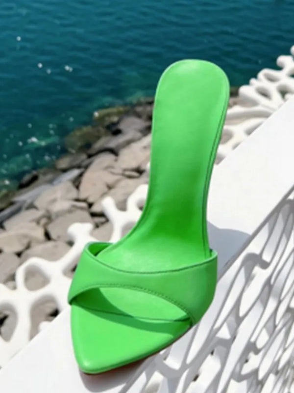 2026Summer New Pointed Thin High-heeled Women's Sandals, Sexy and Comfortable Party Fashionable High-heeled Slippers