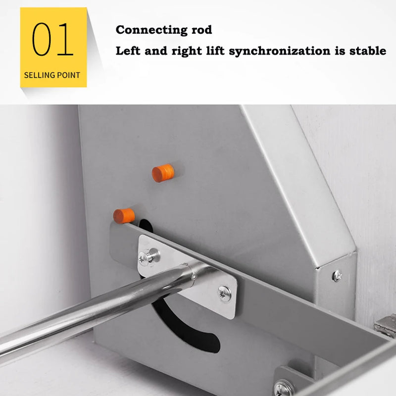 304 stainless steel Kitchen Hanging cabinet dishes pull basket double layer Damping hydraulic lifting drawer - View 6 | SAMAG