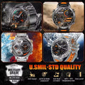 New 1400mAh Battery Sports Smart Watch 1.7” SOS+Flashlight Exercise Record Bluetooth Call Waterproof Health Watch For Android iO