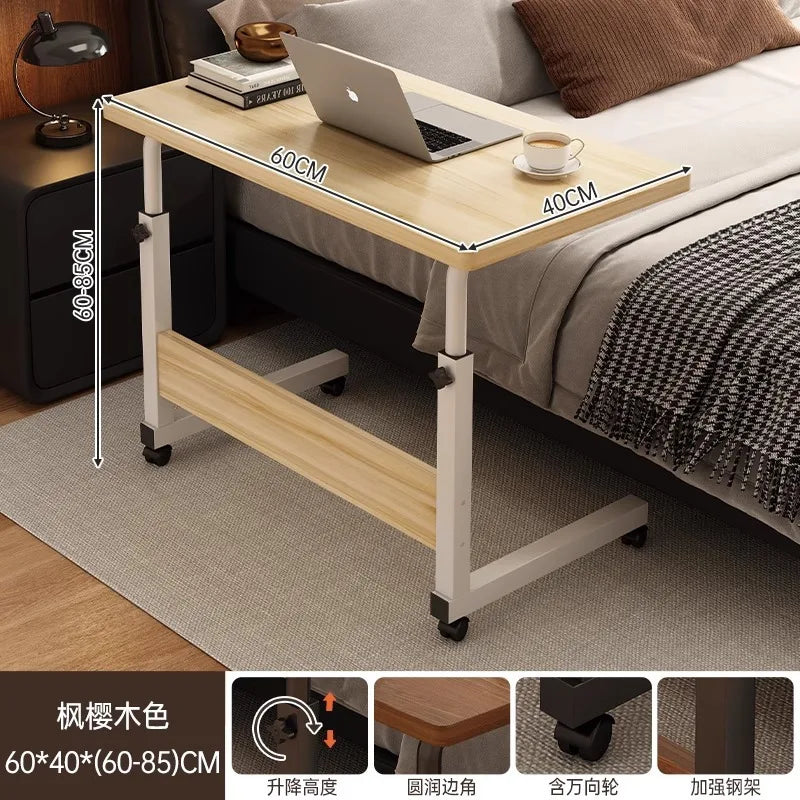 Factory Direct 2026 Bedside table Movable lifting tabl e Bedroom bedside writing ta ble Student home desk Laptop computer tab le