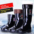 Rain shoes construction site waterproof rain boots men's non-slip wear-resistant rubber shoes water shoes thickened