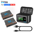 For Insta360 X4 Air Replacement Battery 2100mAh/ Fast Charger box for Insta 360 X4 Air Action Camera Accessories