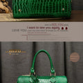 2025 New Crocodile Pattern Leather Women Handbags Boston Genuine Leather Cross-Body Bag Shoulder Messenger Bags
