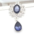 New 25 * 45 mm Alloy Flower Board Rhinestone Pendant DIY - View 7 | SAMAG