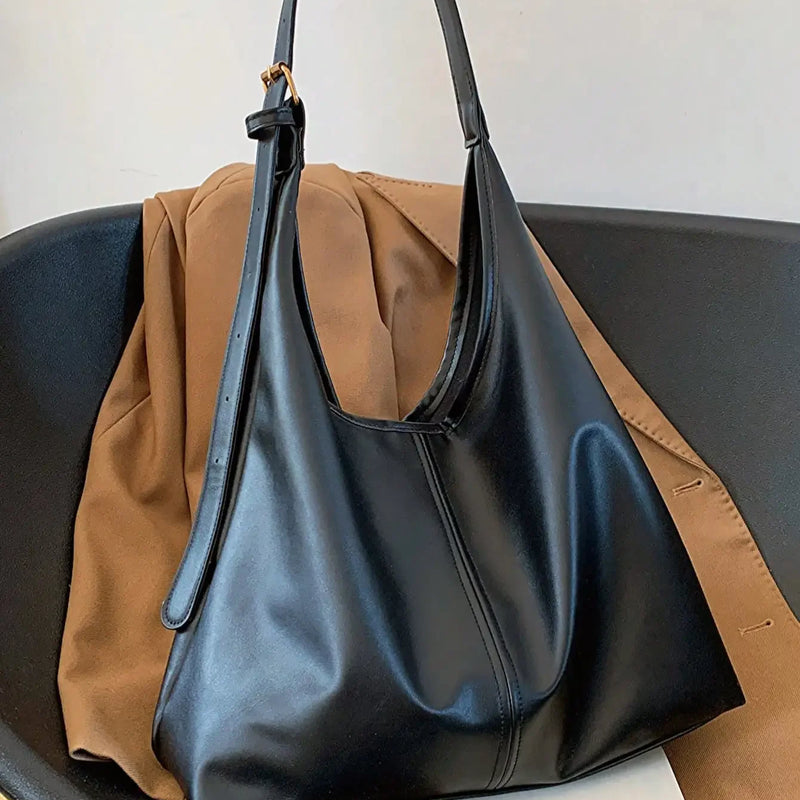 Large Capacity Solid Color Women's Shoulder Bag, Multifunctional Crossbody Bag, Women's Shoulder Tote Bag, Large Capacity Crossbody Tote Bag, Casual Work Bag