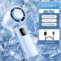 JPNPL 3000mah Electric Fan Portable Turbo Fan Rechargeable Cooling Handheld Desktop Dual-Purpose Air Conditioner for Camping