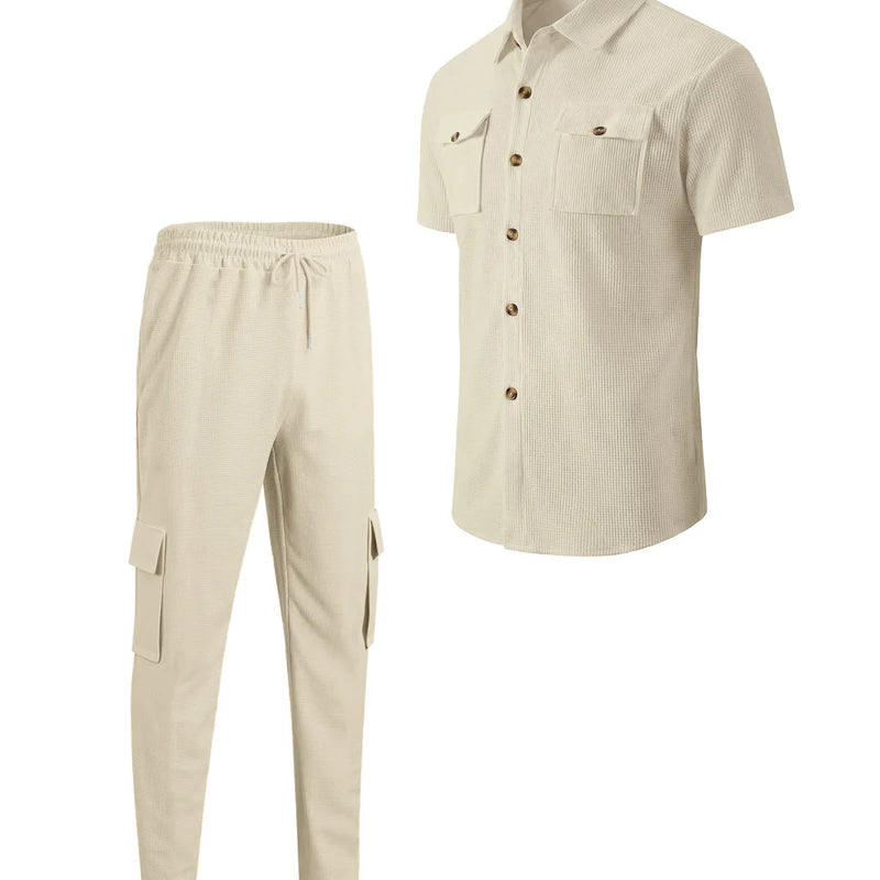 Men's Matching Sets: Waffle Knit Outfit & Light Coats | SAMAG
