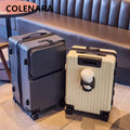 COLENARA High Quality Suitcase ABS+PC Boarding Box Large Capacity Trolley Case 20"24"26"28"30 Inch Front Opening Laptop Luggage