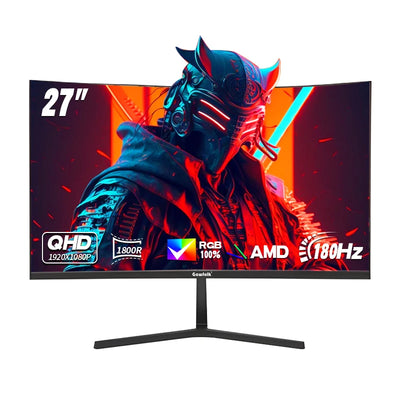 Gawfolk 27 inch Curved Gaming Monitor, 180Hz PC Full HD | SAMAG