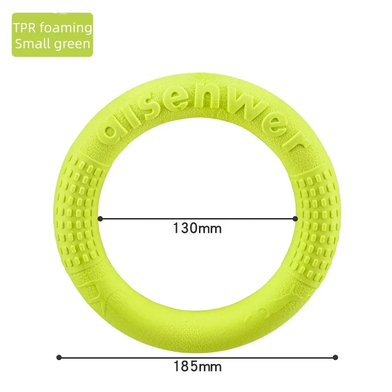 EVA Dog Flying Disc Waterproof Floating Design Chew Resistant Interactive Tug Ring Outdoor Training Fitness Pet Toy