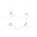4Pcs 2-Forks 3-Forks Galvanized Fixing Spring Clip Spring Buckle For Fixing Lampshade Shrapnel DIY For Pandent Lamps Lanterns