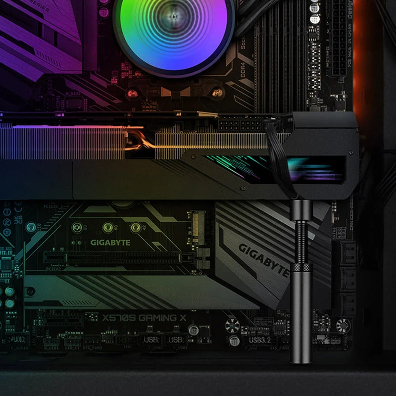 Computer Case Graphics Card Holder Aluminum Magnetic 3070 Video Card RTX4090 GPU Support 27-120mm Scalable Bracket
