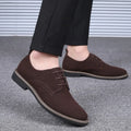 New Men Oxfords Suede Leather Dress Shoes Mens Casual Shoes Sneakers Luxury Brand Moccasins Loafers Men Classic Flats Derby Shoe