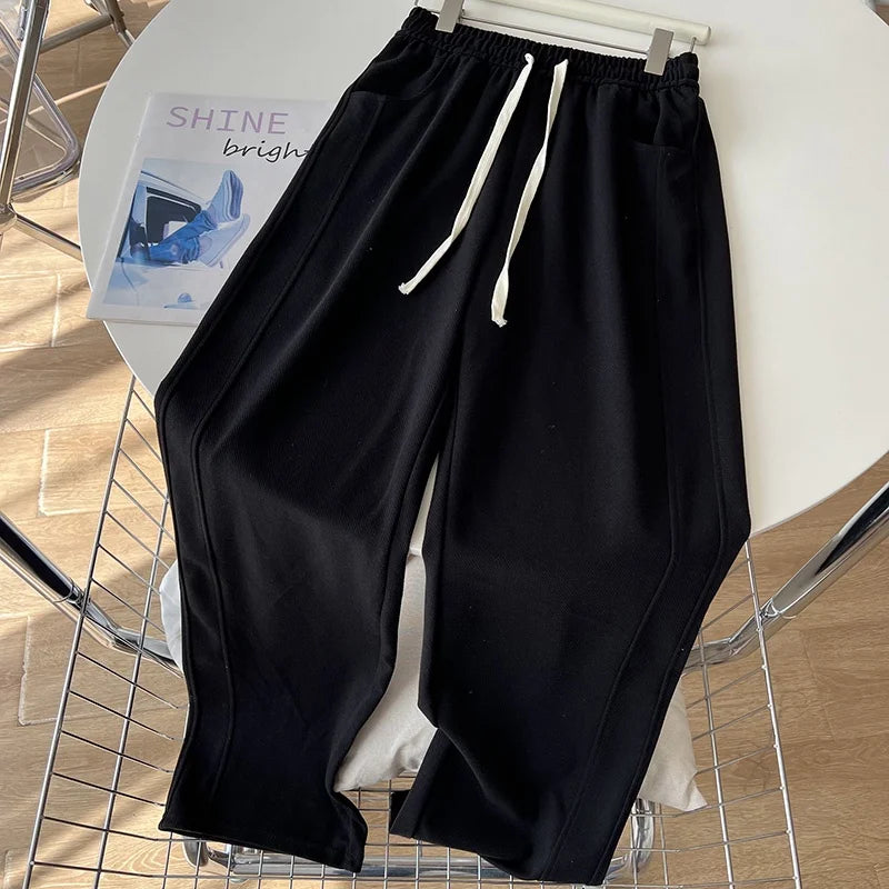 Women's Fashion Solid Color High Waist Drawstring Banana - View 5 | SAMAG