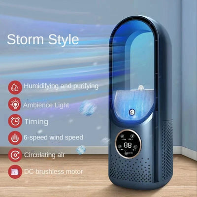Portable USB Air Cooler Leafless Electric Fan 6 Speed | SAMAG