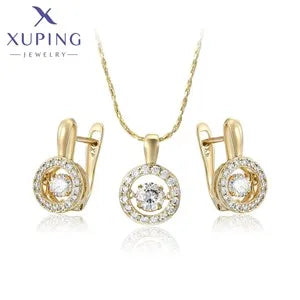 Xuping Jewelry Fashion Hot Sale Trendy Huggies Earring with Synthetic Cubic Zirconia for Girl Gifts 20160