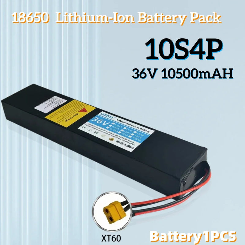 36V 10.5Ah 10S4P 500W power supply, specially modified for Xiaomi M365 electric scooter battery with BMS