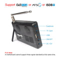 LEADSTAR D5 Portable TV Pocket TV 5 Inch DVB-T2 ATSC ISDB-T TDT DTT Digital and Analog Mini Small Car Television Support TF AC3