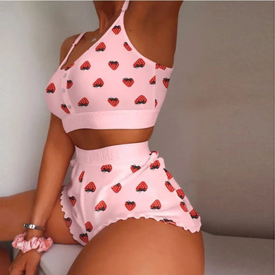 Women's Pajama Shorts Suit Multiple Print Underwear Sexy | SAMAG