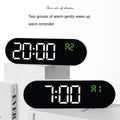 Large Digital Wall Clock Temperature and Date Week Display Electronic LED Table Alarm Clocks Brightness Adjustable 12/24H Format