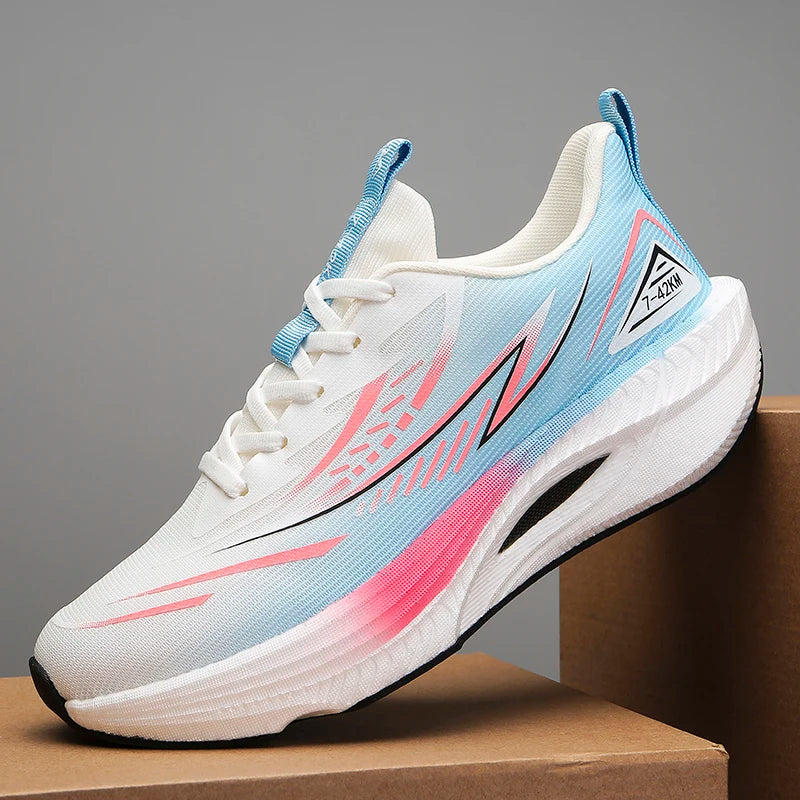 Running Shoes Speciality Marathon Men Sports Breathable Lightweight Carbon Board Women's Comfortable Athletic Nonskid Sneakers