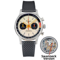 Sugess Watch of Men Chronograph Mechanical Wristwatches with Seagull ST19 Swanneck Movement Pilot Sapphire Crystal Racing V2 New