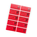 100pcs security seal warranty sticker Anti-counterfeiting seal Tear invalid label serial number QR code sticker 40X20mm