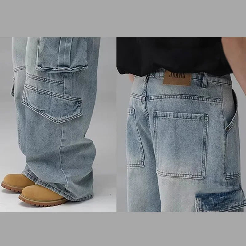 Men'S Spring And Summer Multi Pocket Workwear Design | SAMAG