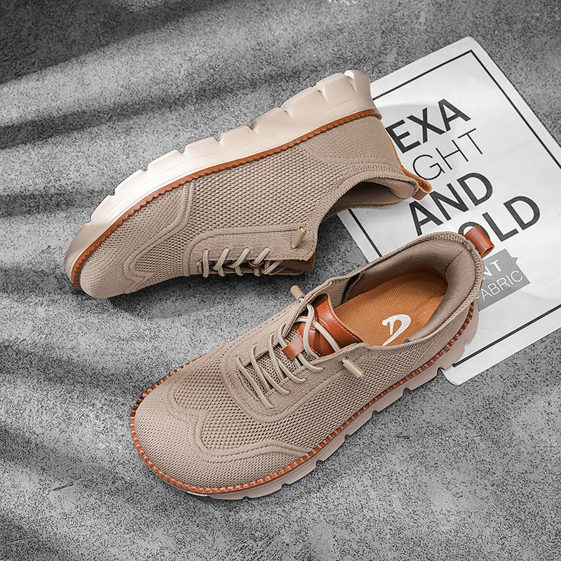 Men's Wide Toe Box Casual Shoes Knit Breathable Lightweight Walking Shoes Comfortable Fashion Sneakers Big Sizes 49 50 51 52